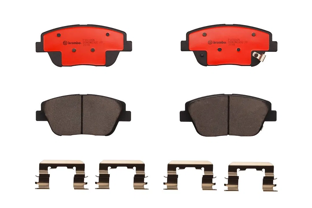 P30066N – BREMBO Brake Pad, FMSI Number D1444-8595 Ceramic Set Of 4 With Hardware